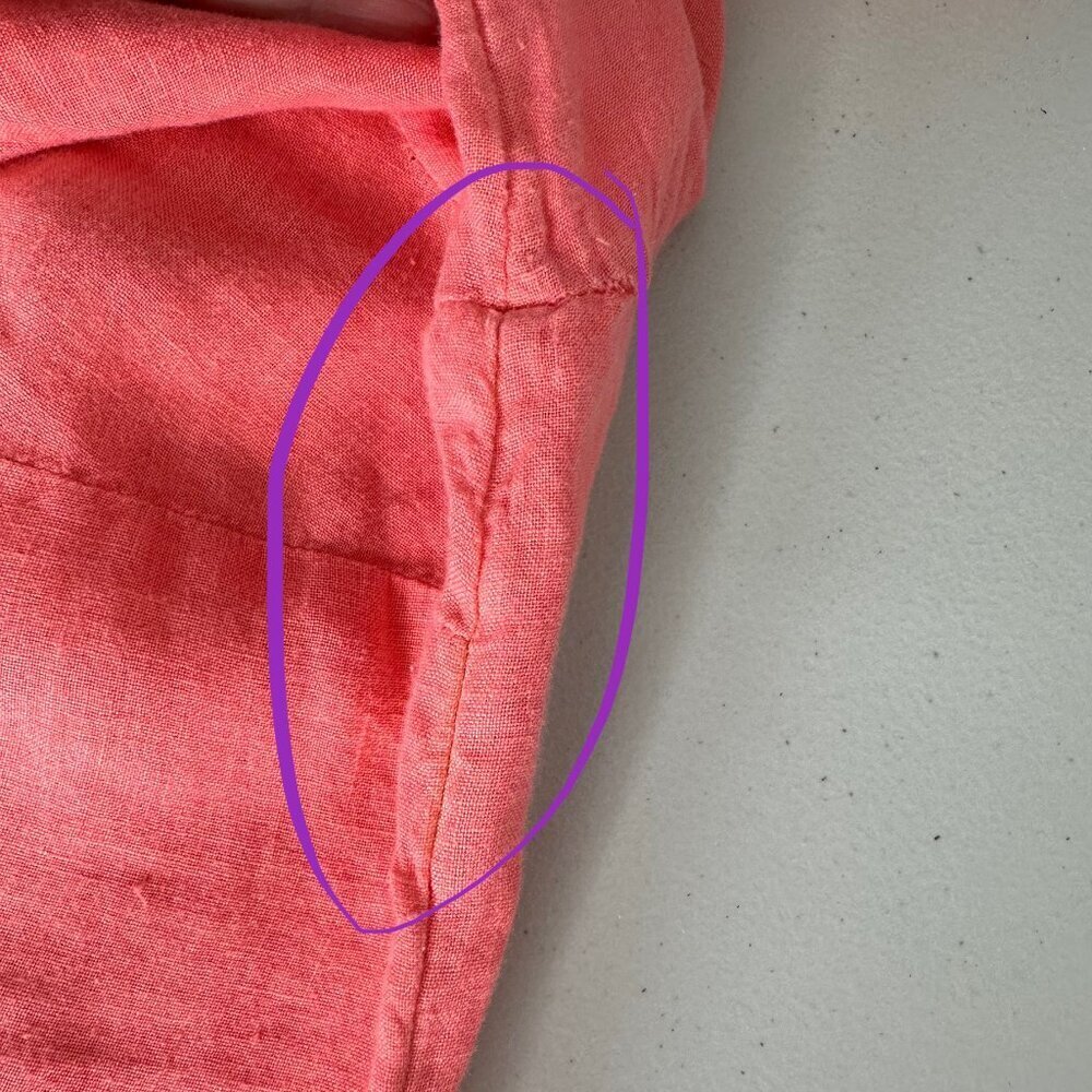 Soft Surroundings Linen Tunic top Coral‎ Size XL - Picture 8 of 11